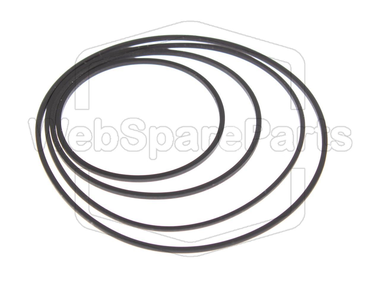 Kit cinghie ricambio per restaurazione piastra cassette vintage Sanyo RD-303