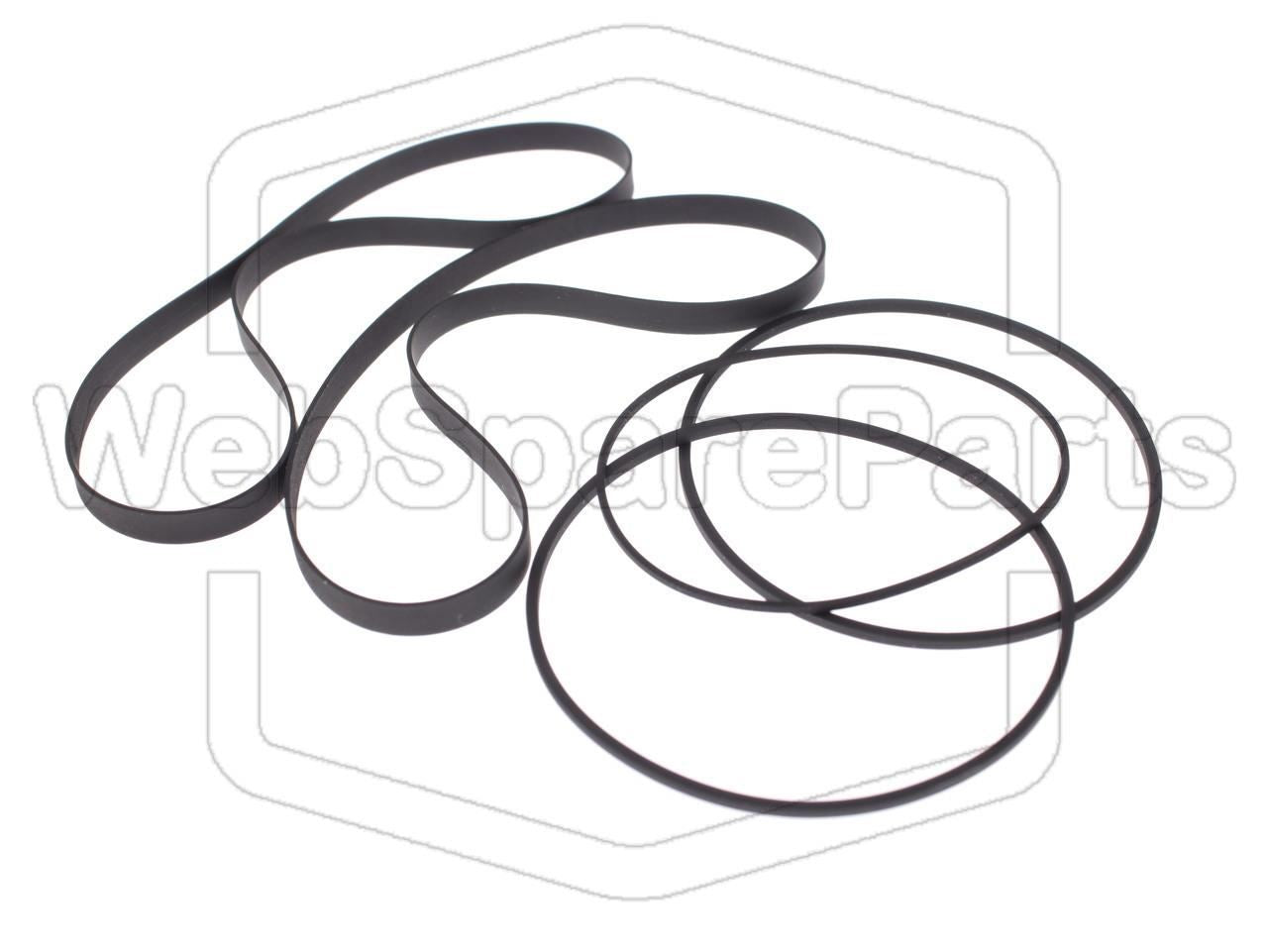 Kit cinghie ricambio per restaurazione piastra cassette vintage Lo-D D-W700