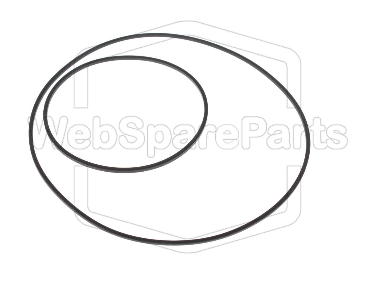 Kit cinghie ricambio per restaurazione piastra cassette vintage Silvano 717