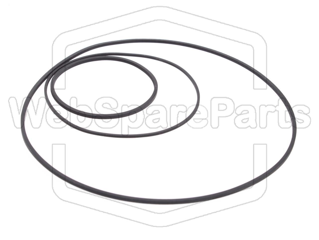Kit cinghie (Versione 1) per piastra a cassette Deck Akai GX-C39D