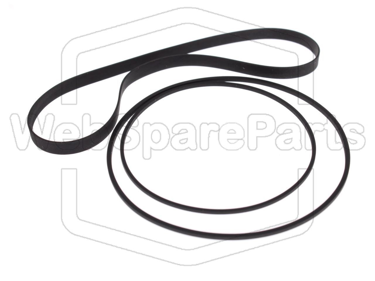 Kit cinghie ricambio per restaurazione piastra cassette vintage Sanyo C-9