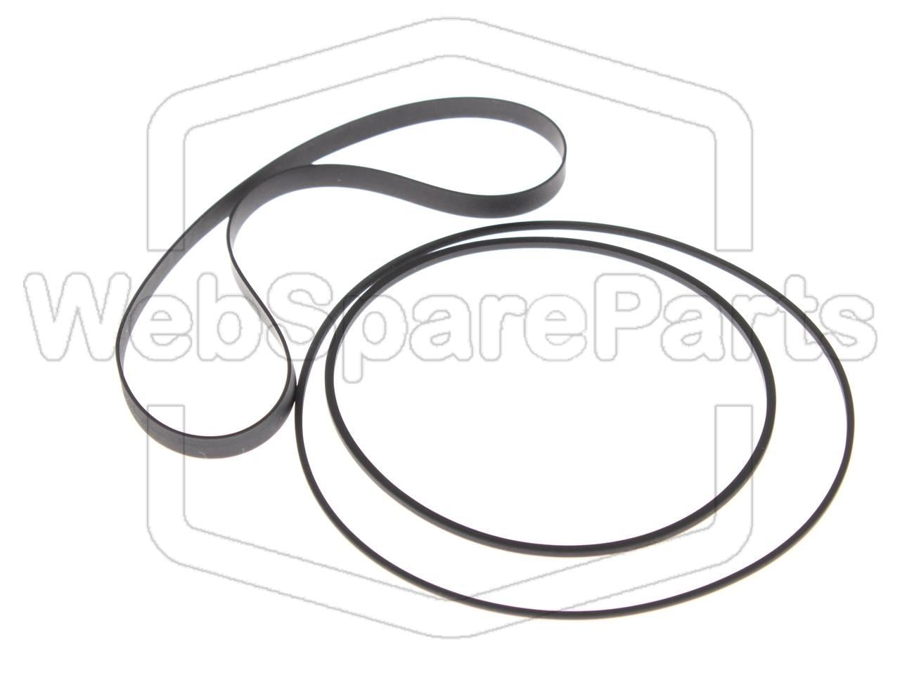 Kit cinghie ricambio per restaurazione piastra cassette vintage Sharp RT-15H