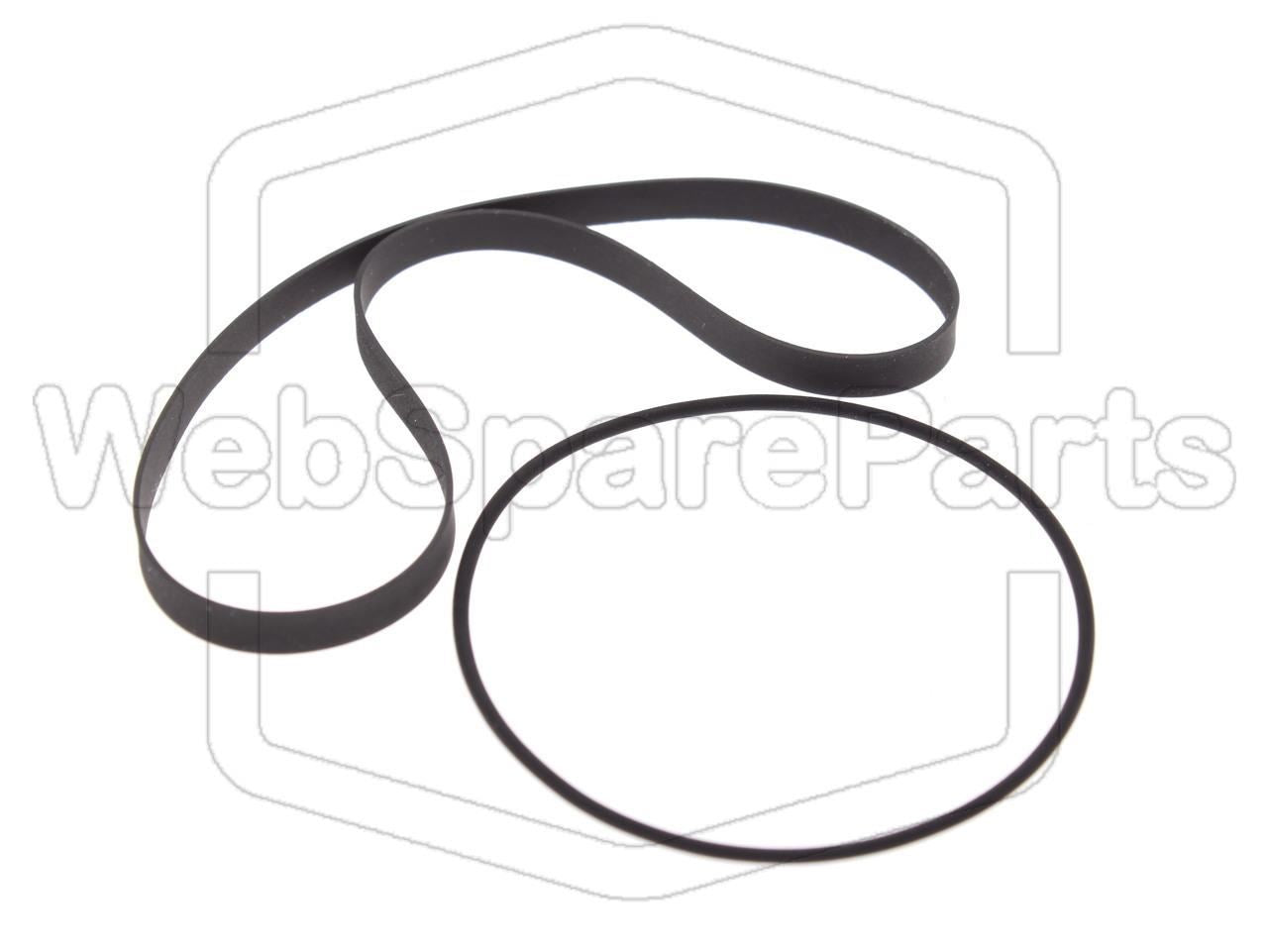 Kit cinghie ricambio per restaurazione piastra cassette vintage Panasonic RX-DS650