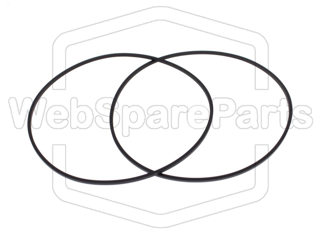 Kit cinghie ricambio per restaurazione piastra cassette vintage Pioneer XD-Z65M