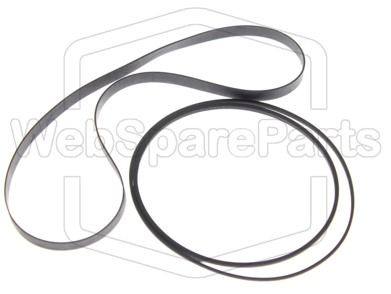 Kit cinghie ricambio per restaurazione piastra cassette vintage Sharp SC-1250 H