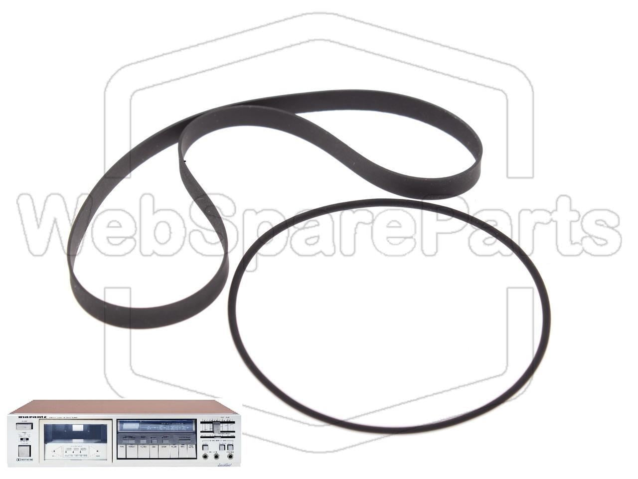 Kit cinghie ricambio per restaurazione piastra cassette vintage Marantz SD-551