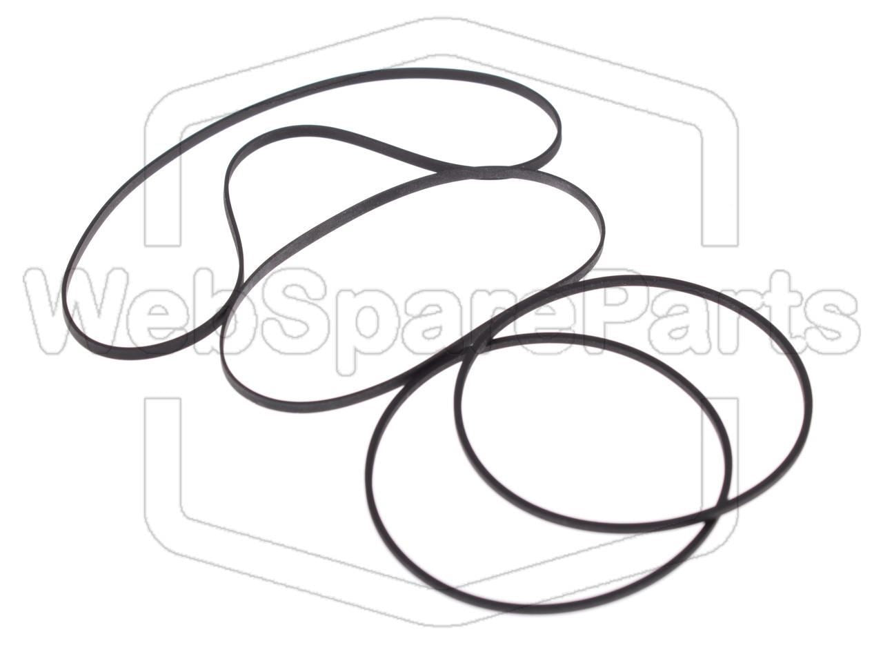 Kit cinghie ricambio per restaurazione piastra cassette vintage Panasonic RX-DT30