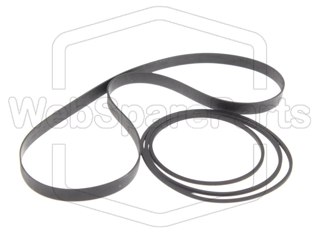 Kit cinghie ricambio per restaurazione piastra cassette vintage Rotel RD-1000/M
