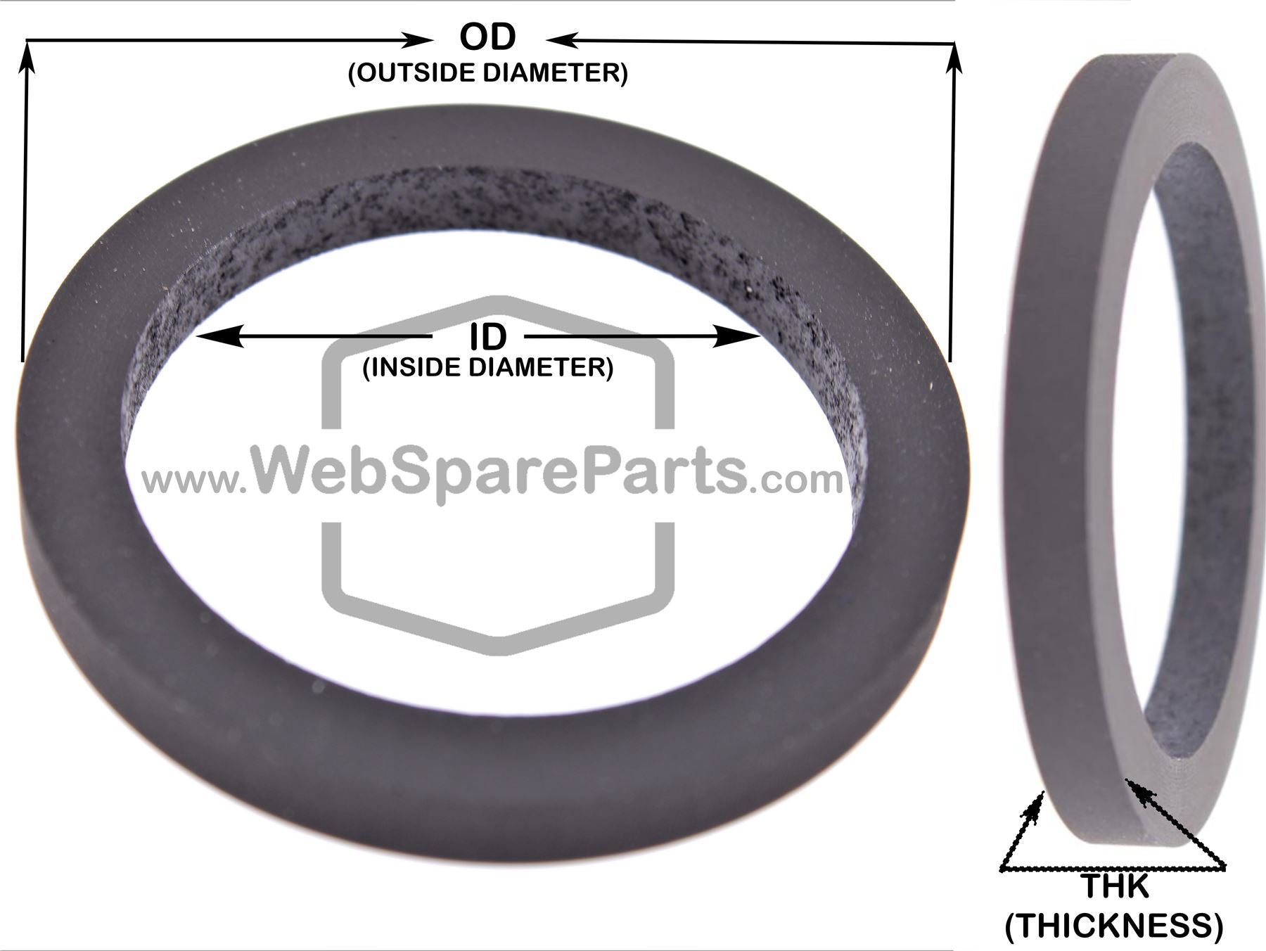 28.0 x 22.0 x 4.0 mm; Idler Tire OD = 28.0 mm ID = 22.0 mm THK = 4.0 mm