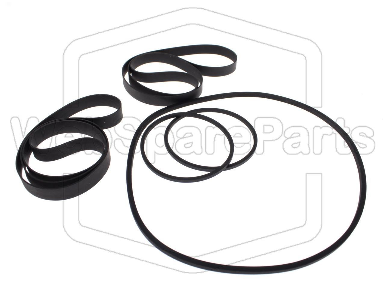 Kit cinghie ricambio per videoregistratore a cassetta Fisher VBS-7100 Betamax