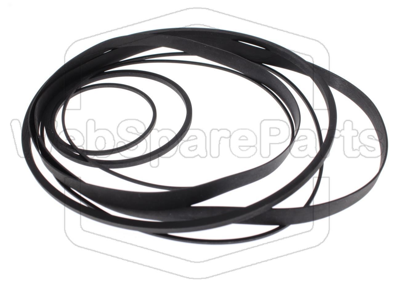 Kit cinghie ricambio per videoregistratore a cassetta Toshiba V-5470 Betamax