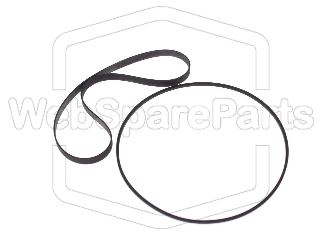 Kit cinghie ricambio per restaurazione piastra cassette vintage Sanyo G-5001