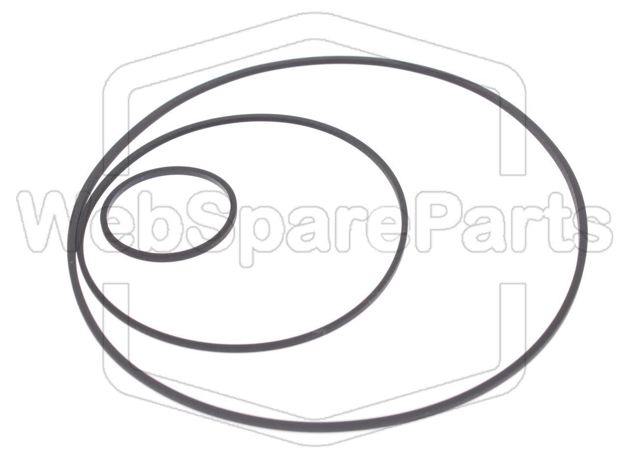 Kit cinghie ricambio per restaurazione piastra cassette vintage Harman Kardon HK-1000