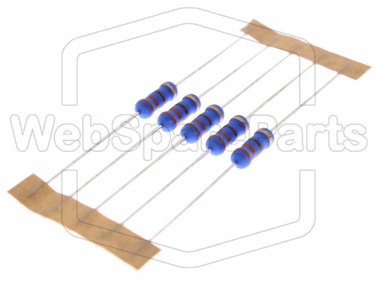 5x Resistenza a film metallico 330R 1W ±5% Ø4x10mm