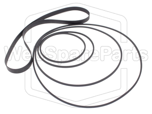 Kit cinghie ricambio per restaurazione piastra cassette vintage Pioneer CT-3000M