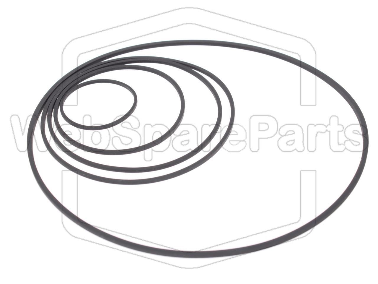 Kit cinghie ricambio per restaurazione piastra cassette vintage Harman Kardon HK-2000