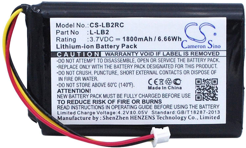 Li-Ion Battery 3.7V 1800mAh for Logitech MX1800