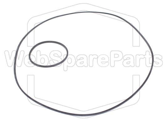 Kit cinghie ricambio per autoradio cassette Sharp RG-7000