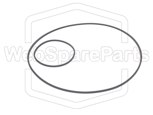 Kit cinghie ricambio per restaurazione piastra cassette vintage Grundig RPC 300 HiFi Studio