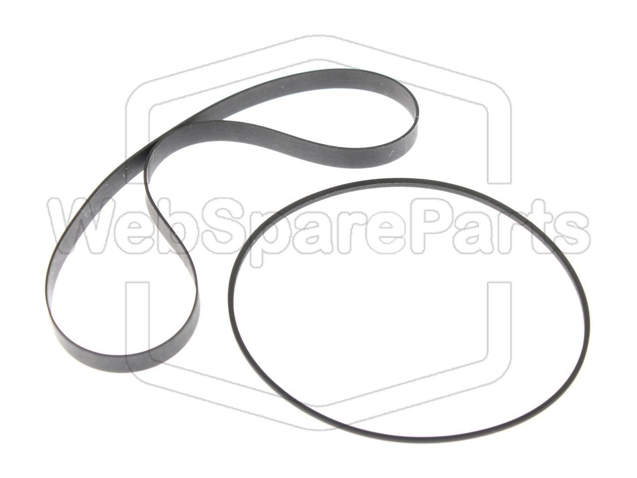 Kit cinghie ricambio per restaurazione piastra cassette vintage Philips FW17