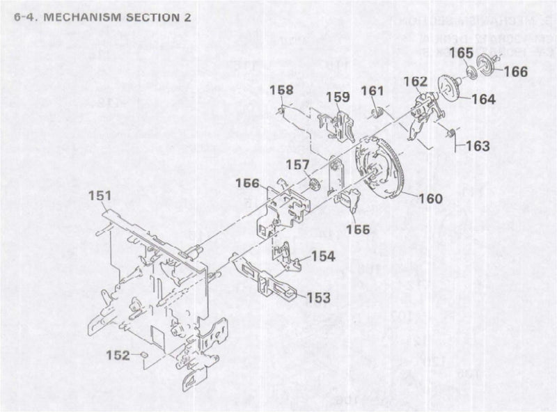 Sony Part Number 3-359-456-01 SPRING (TRIGGER SPRING). TORSION Pos.(161)