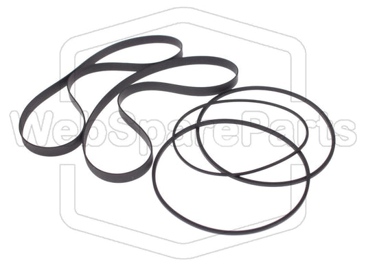 Kit cinghie ricambio per restaurazione piastra cassette vintage Lo-D D-W700