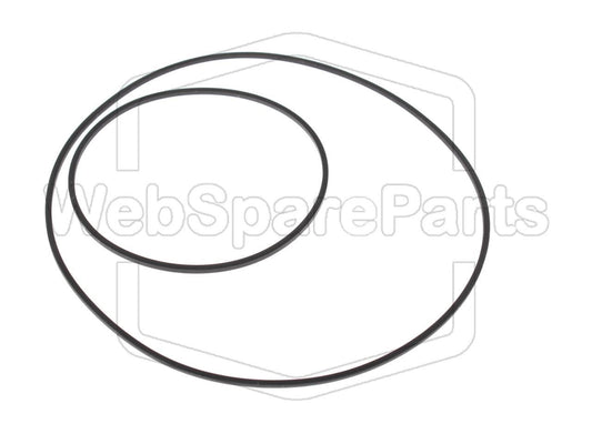 Kit cinghie ricambio per restaurazione piastra cassette vintage Silvano 717