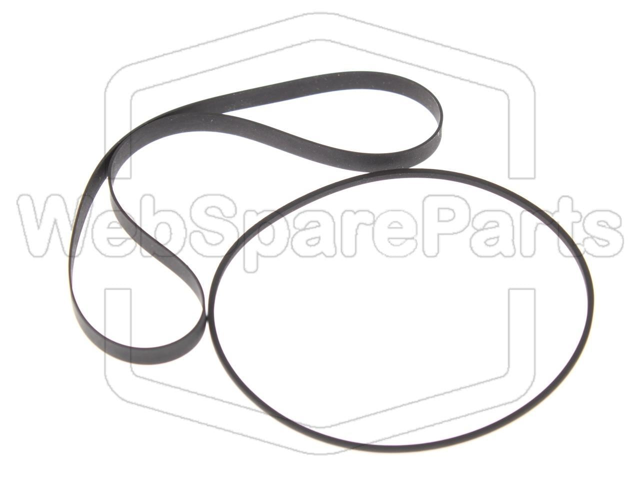Cinghie ricambio (capstan + riavvolgimento) per piastra cassette Aiwa CA-30