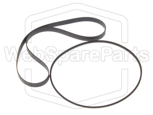 Cinghie ricambio (capstan + riavvolgimento) per piastra cassette Aiwa CA-30