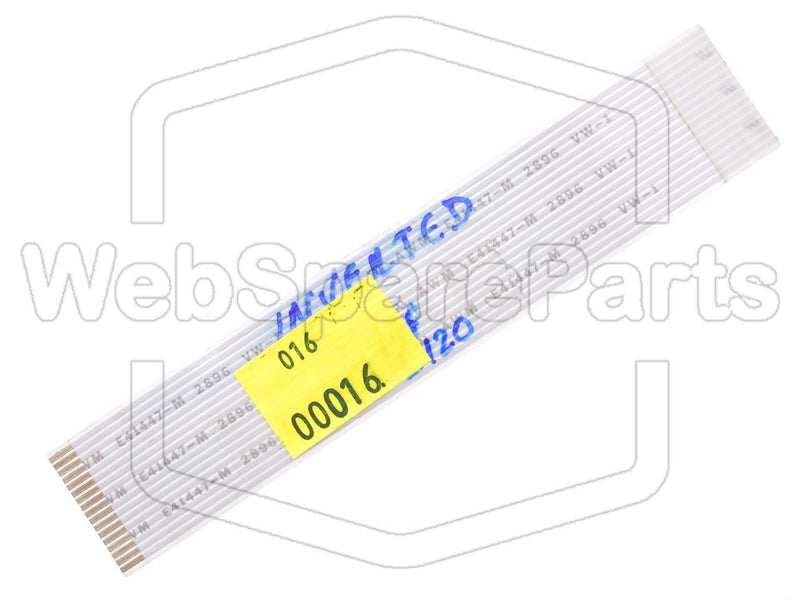 17 Pins Inverted Flat Cable L=120mm W=22.58mm