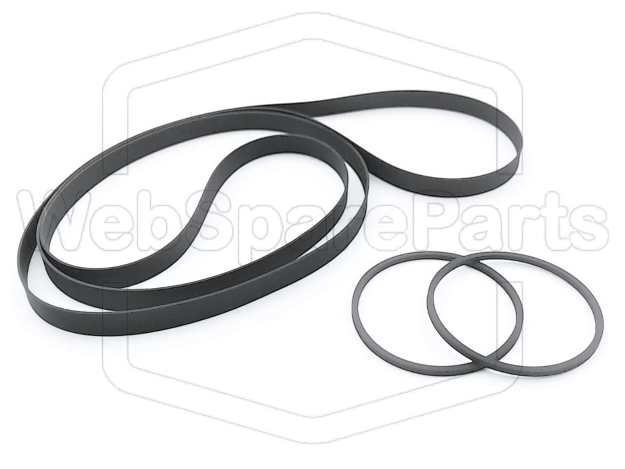 Kit cinghie ricambio per giradischi Sharp RP-114