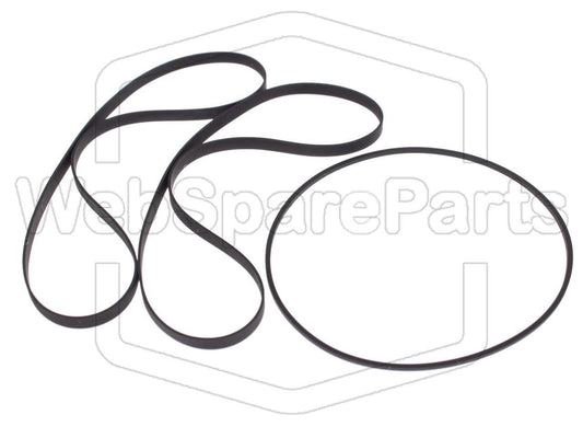 Kit cinghie ricambio per doppia piastra cassette Denon DRW-650