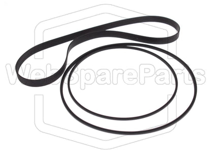 Kit cinghie ricambio per restaurazione piastra cassette vintage Sanyo C-9