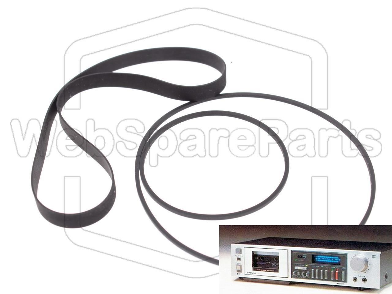 Kit cinghie ricambio per restaurazione piastra cassette vintage Pioneer CT-720 – versione 1