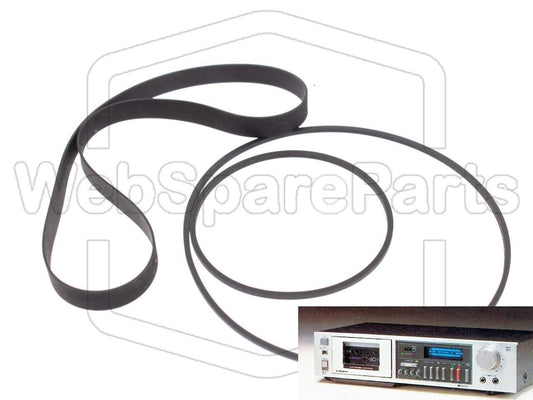 Kit cinghie ricambio per restaurazione piastra cassette vintage Pioneer CT-720 – versione 1