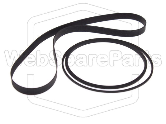 Kit cinghie ricambio per restaurazione piastra cassette vintage Akai GX-C44D– versione 2