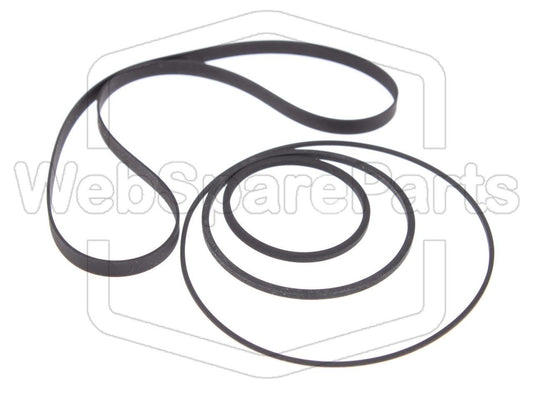 Kit cinghie ricambio per restaurazione piastra cassette vintage Pioneer CT-970