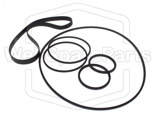 Kit cinghie ricambio per videoregistratore a cassetta Bang & Olufsen VHS-65