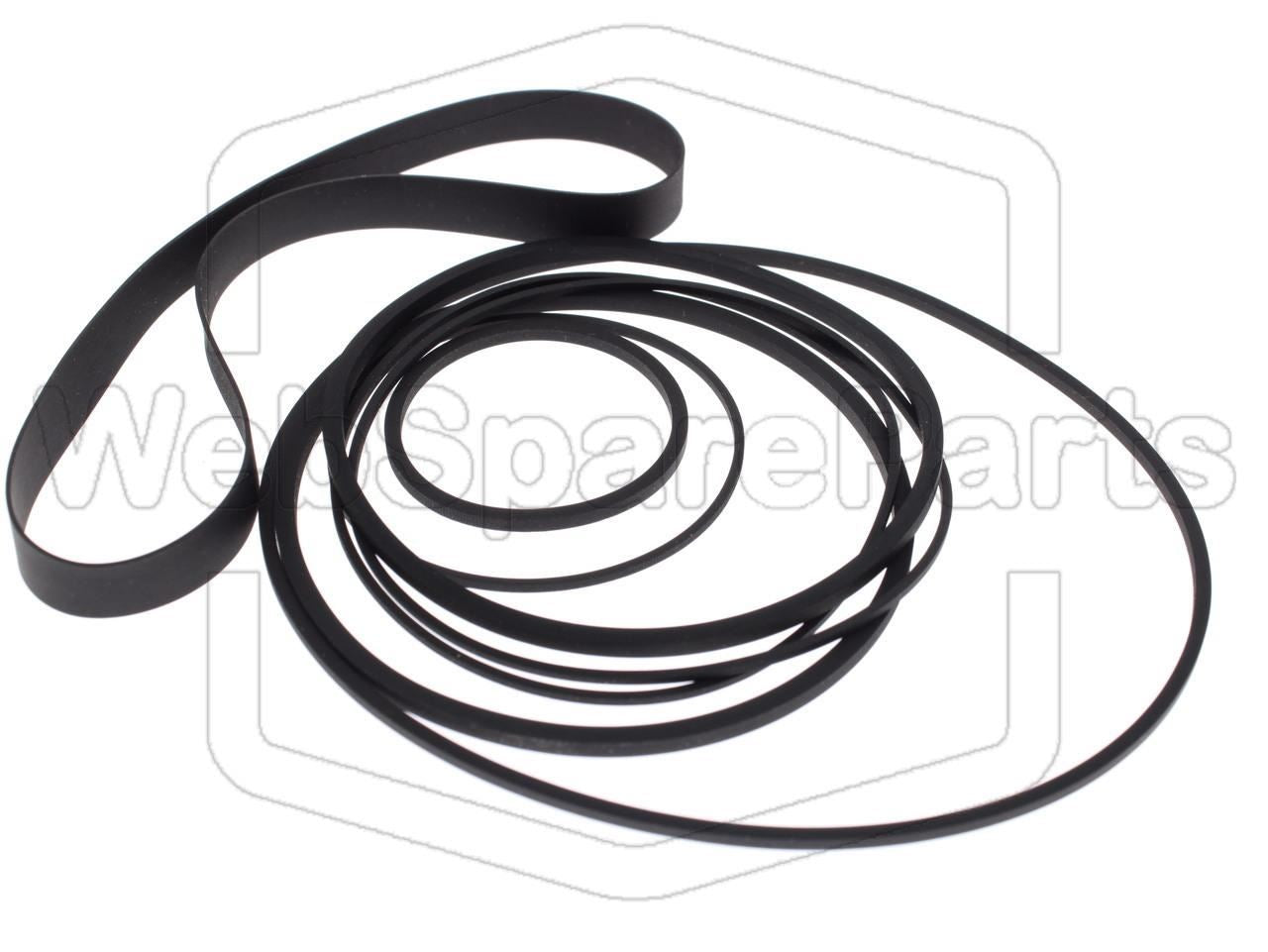 Kit cinghie ricambio per videoregistratore a cassetta Fujitsu General VG-200E Betamax