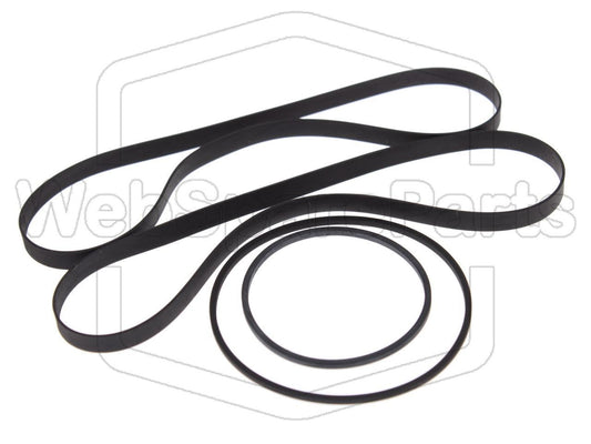Kit cinghie ricambio per doppia piastra cassette Aiwa AD-WX707