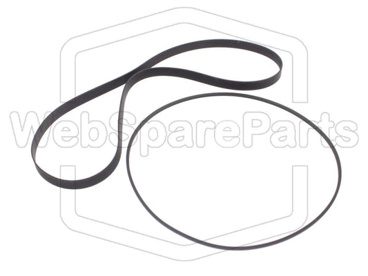 Kit cinghie ricambio per restaurazione piastra cassette vintage Akai CS-F11– versione 1