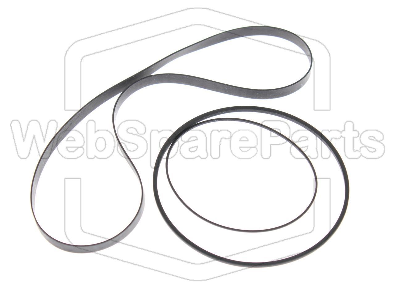 Kit cinghie ricambio per restaurazione piastra cassette vintage Sharp RT-12