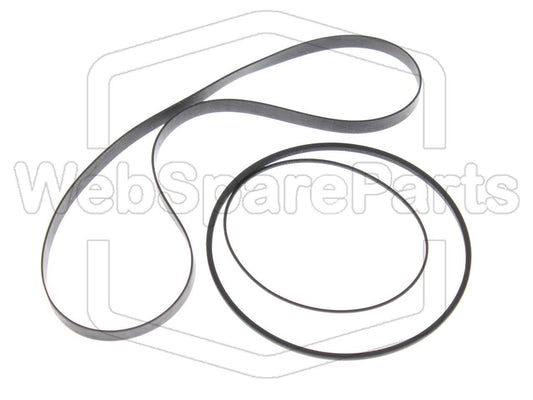 Kit cinghie ricambio per restaurazione piastra cassette vintage Sharp RT-12