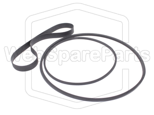 Kit cinghie ricambio per videoregistratore a cassetta Fisher VBS-9000 Betamax