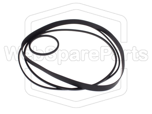 Kit cinghie ricambio per videoregistratore a cassetta NEC PVC-TL50E Betamax