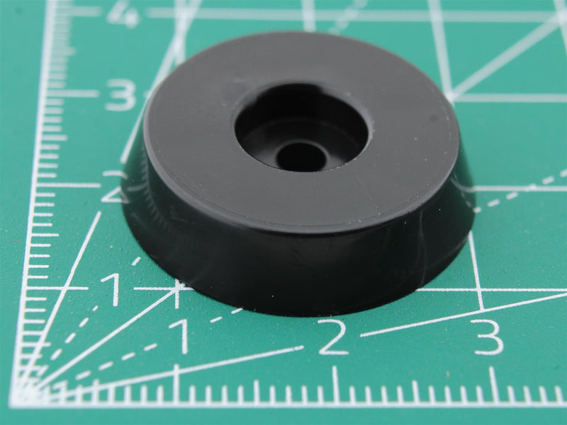 Round Polyethylene Foot With Hole Ø3.3mm Base Ø25.0mm