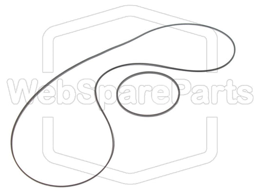 Kit cinghie ricambio per autoradio cassette Pioneer KE-6000