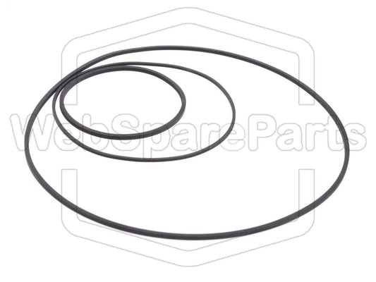 Kit cinghie ricambio per restaurazione piastra cassette vintage Akai GX-C40D– versione 1