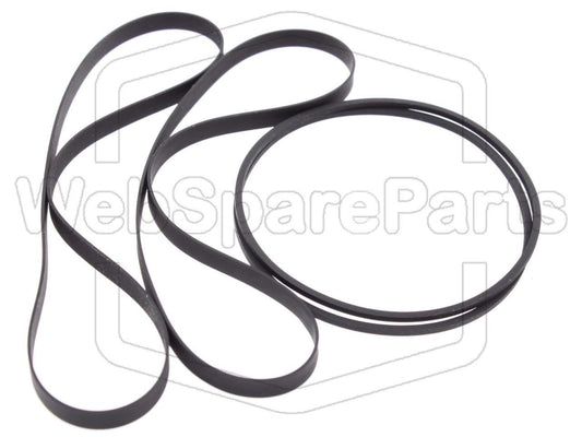 Kit cinghie ricambio per restaurazione piastra cassette vintage Panasonic RX-DT505