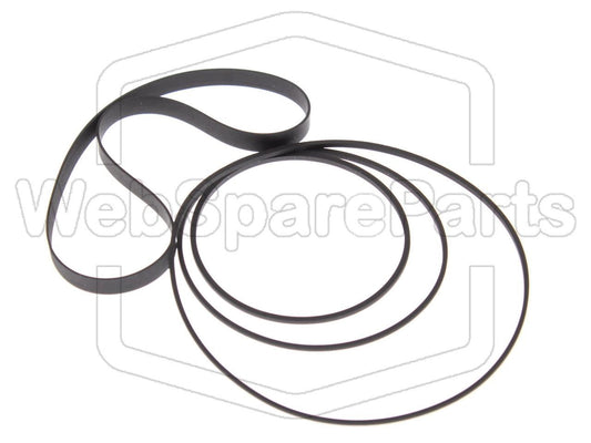 Kit cinghie ricambio per restaurazione piastra cassette vintage JVC KD-X1